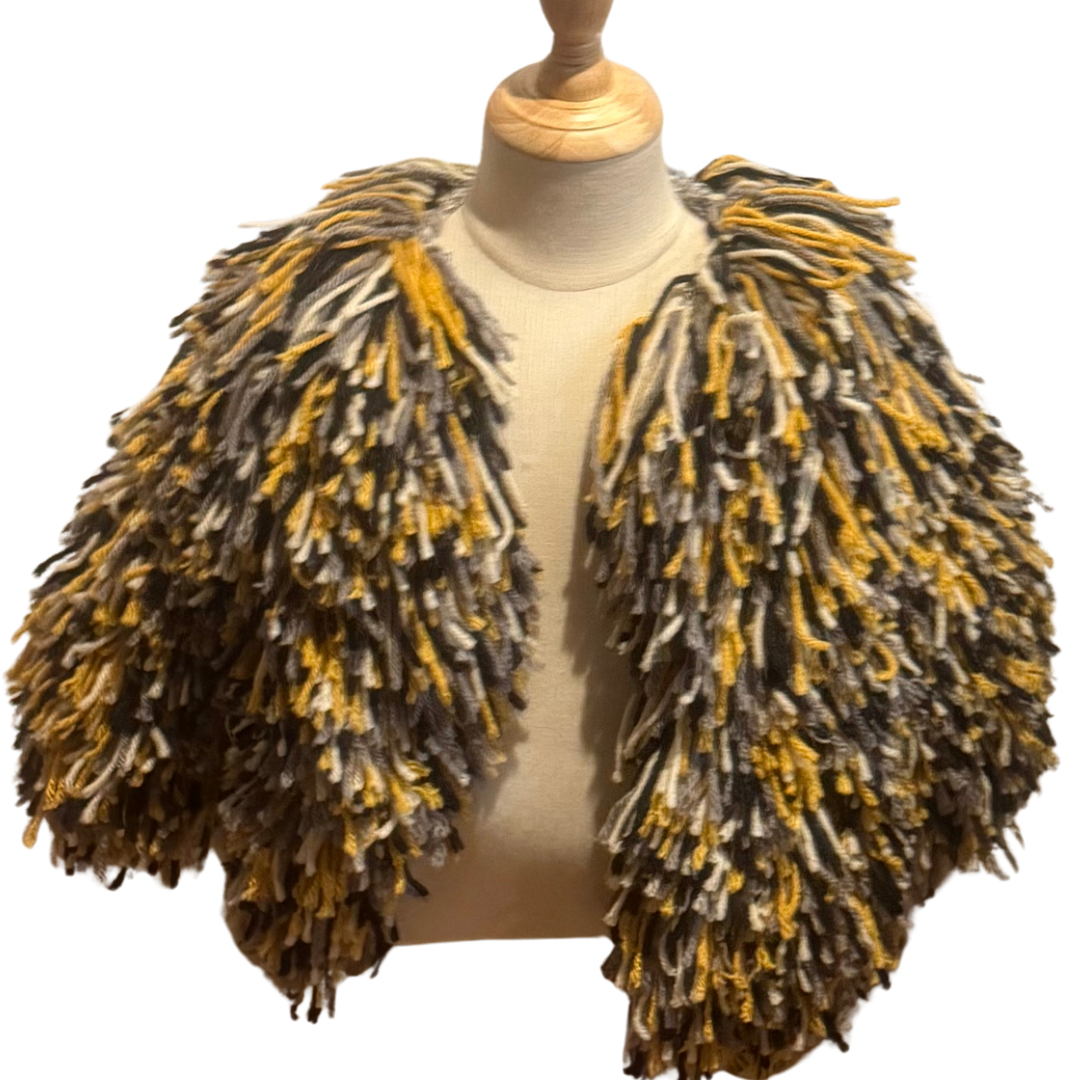 Art disco shaggy sweater