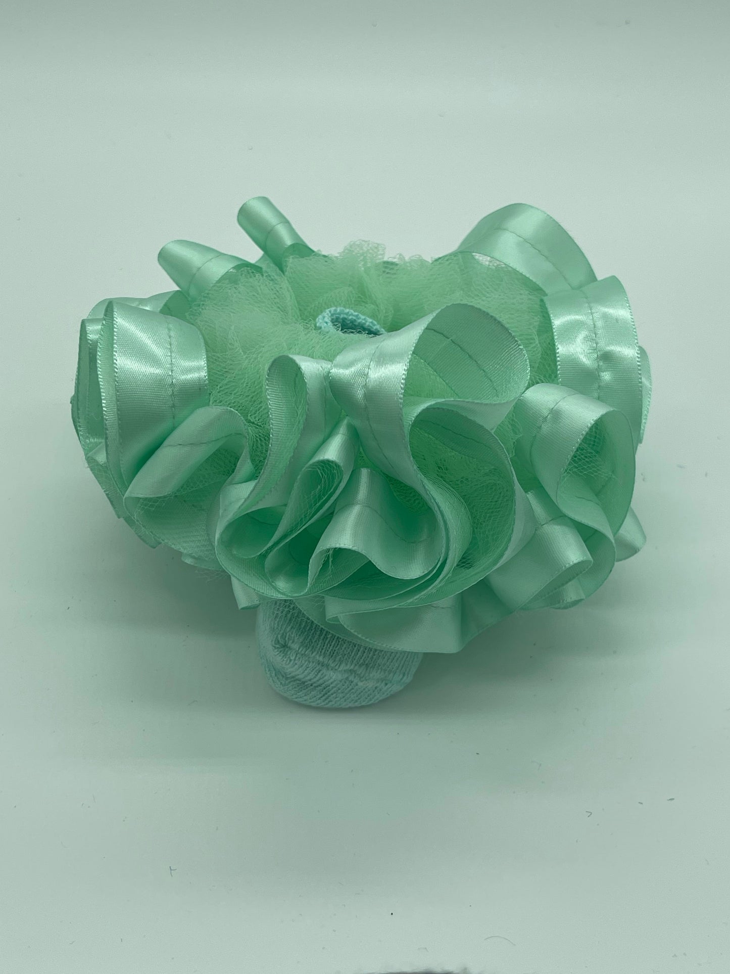 Mint Ruffle Socks