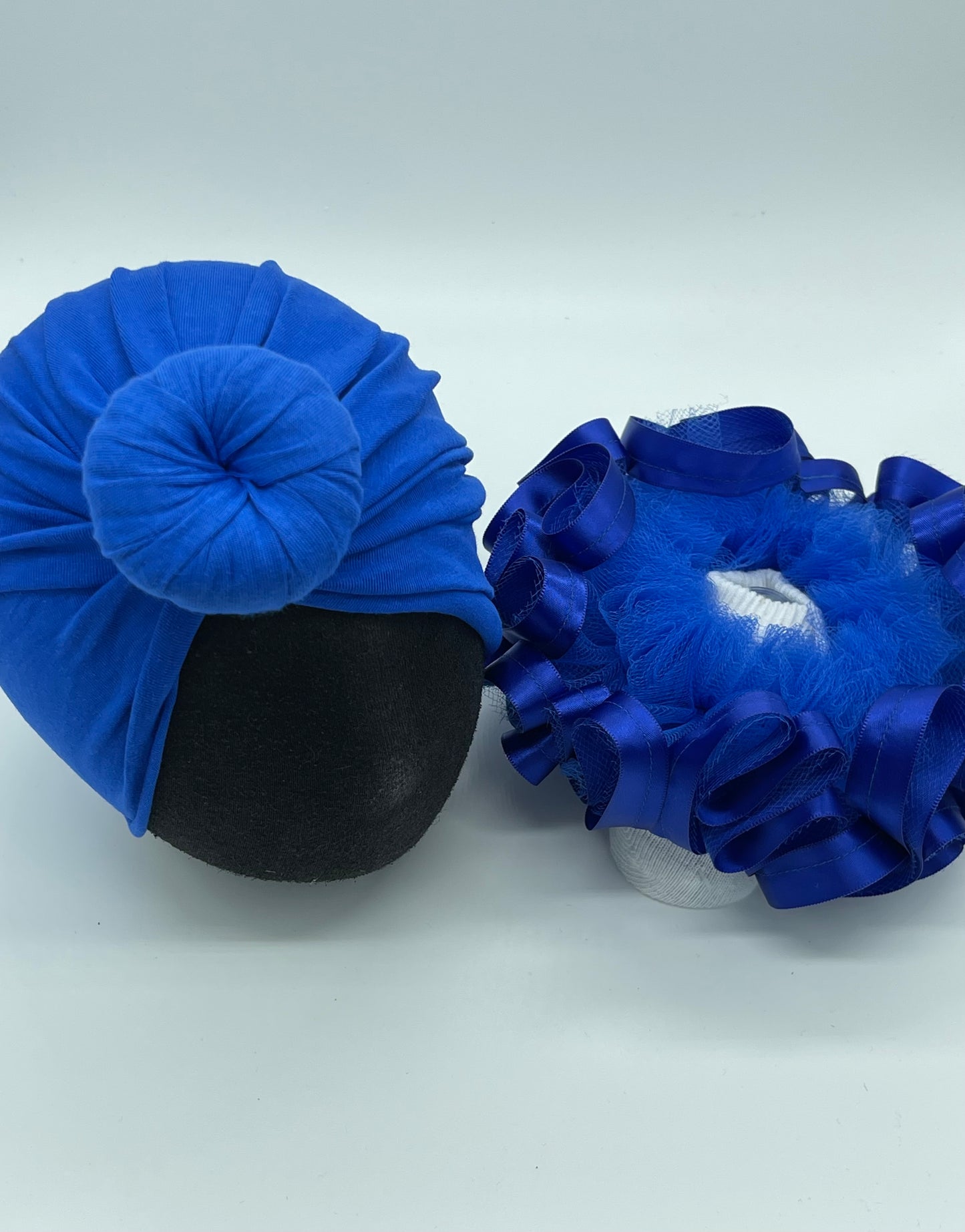 Royal Blue Ruffle socks