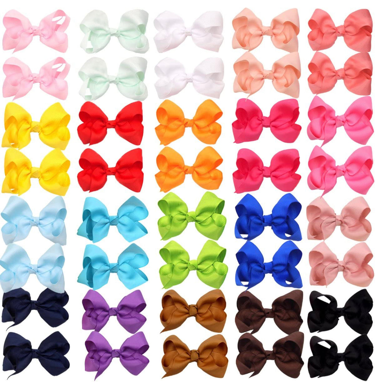 3 inch hair bow clips