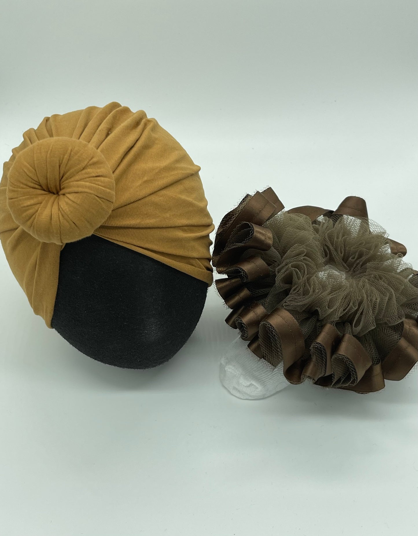 Brown ruffle socks