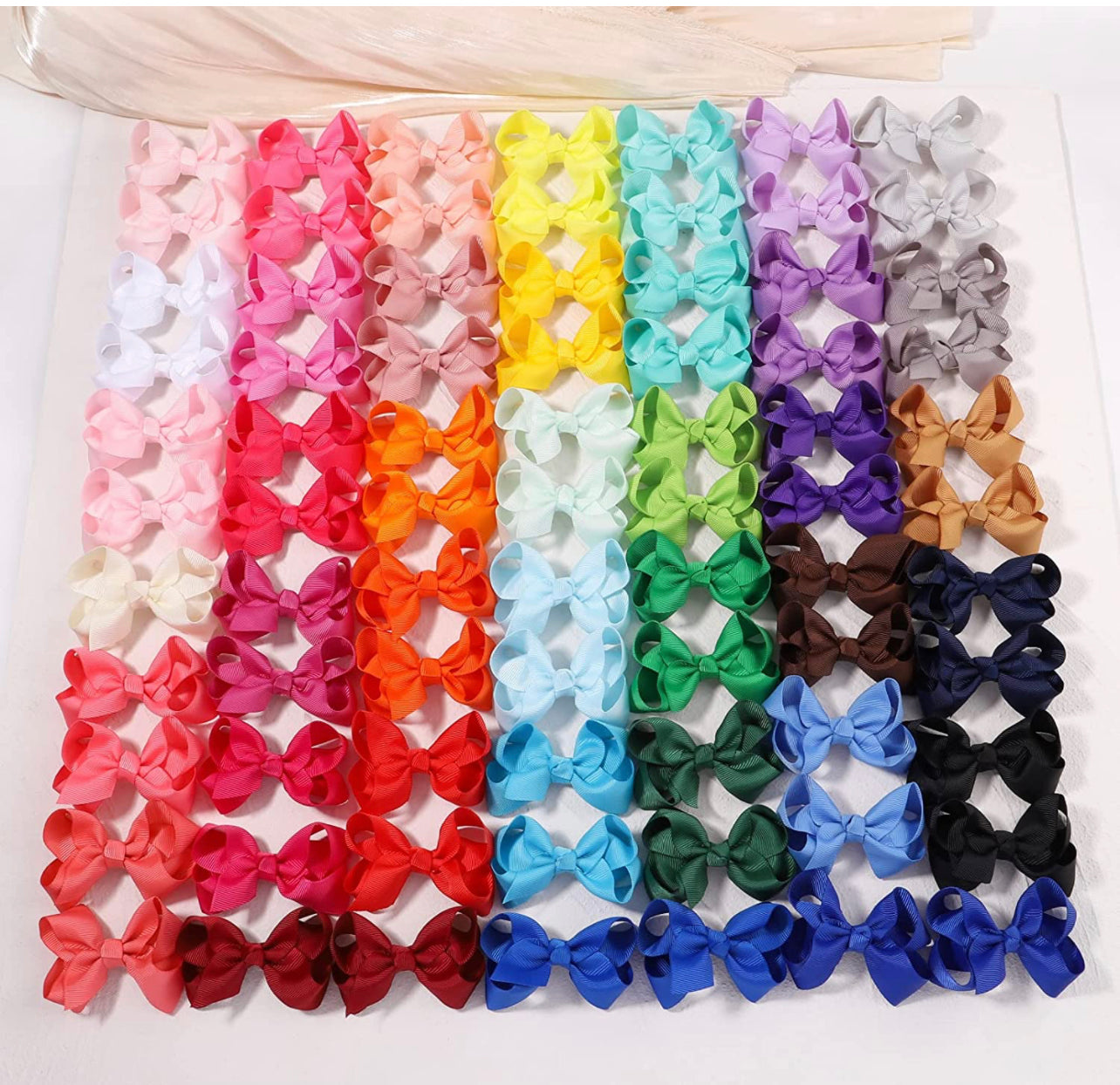 4 inch big bow hair clips