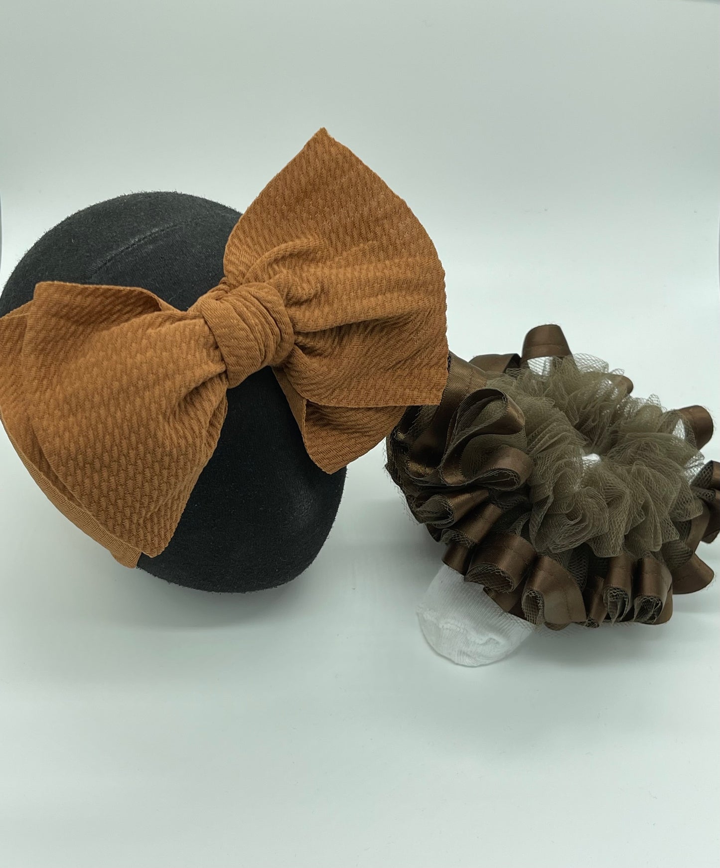 Brown ruffle socks