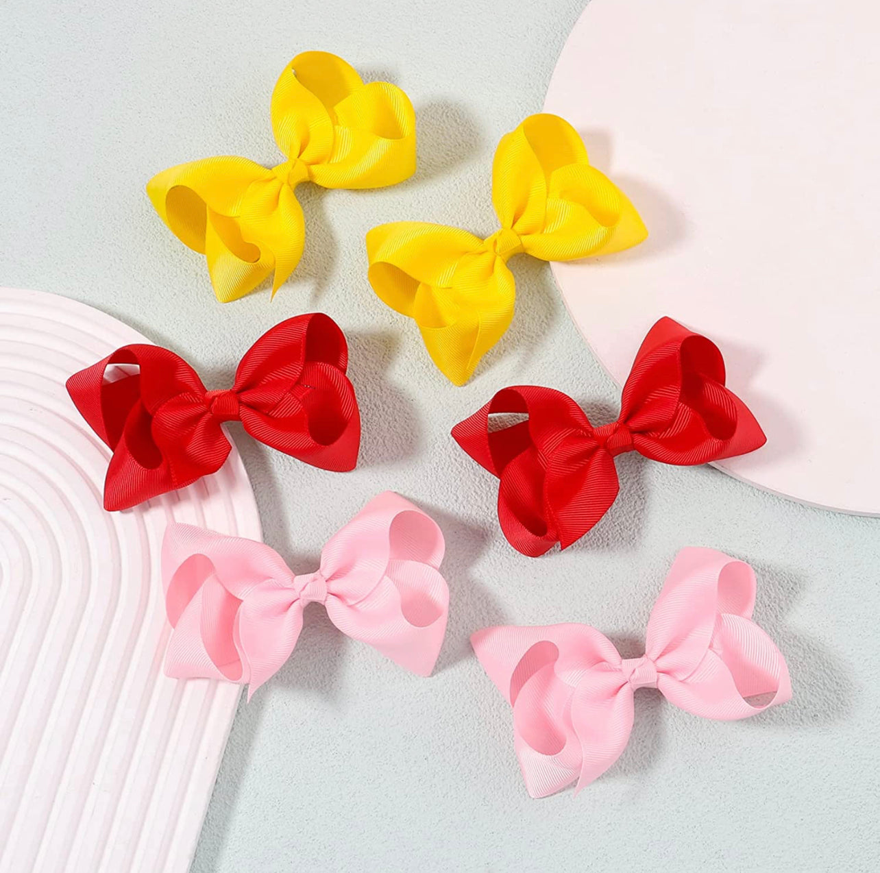 4 inch big bow hair clips