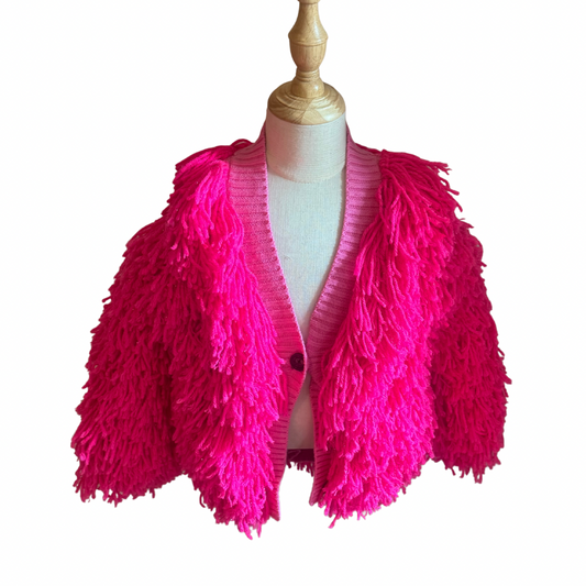 Hot girl shaggy sweater