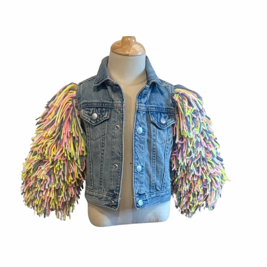 Fairy shaggy Jean jacket