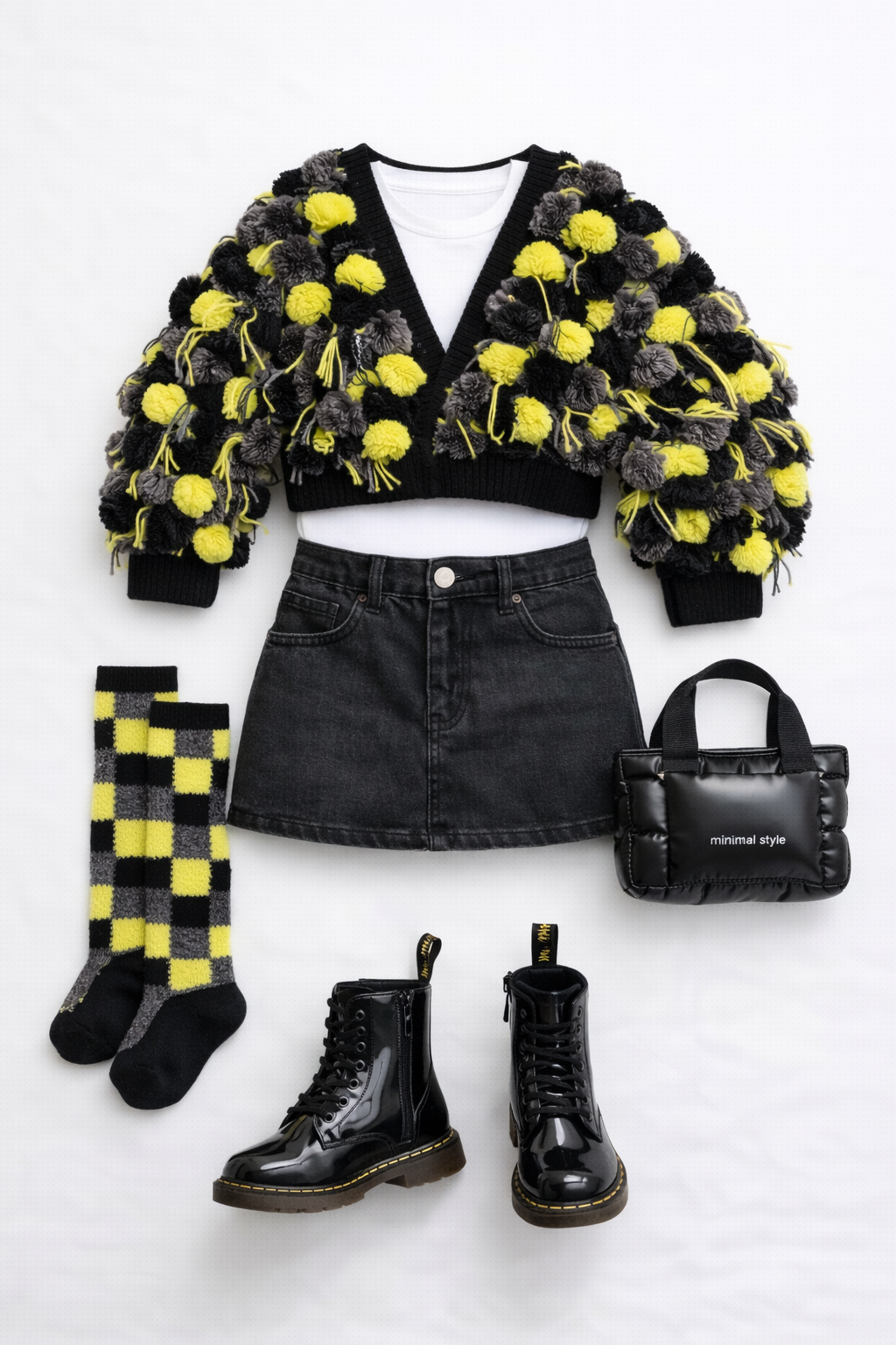 Caution Pompom cardigan