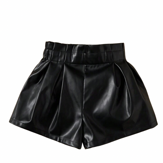 Nalayah leather shorts