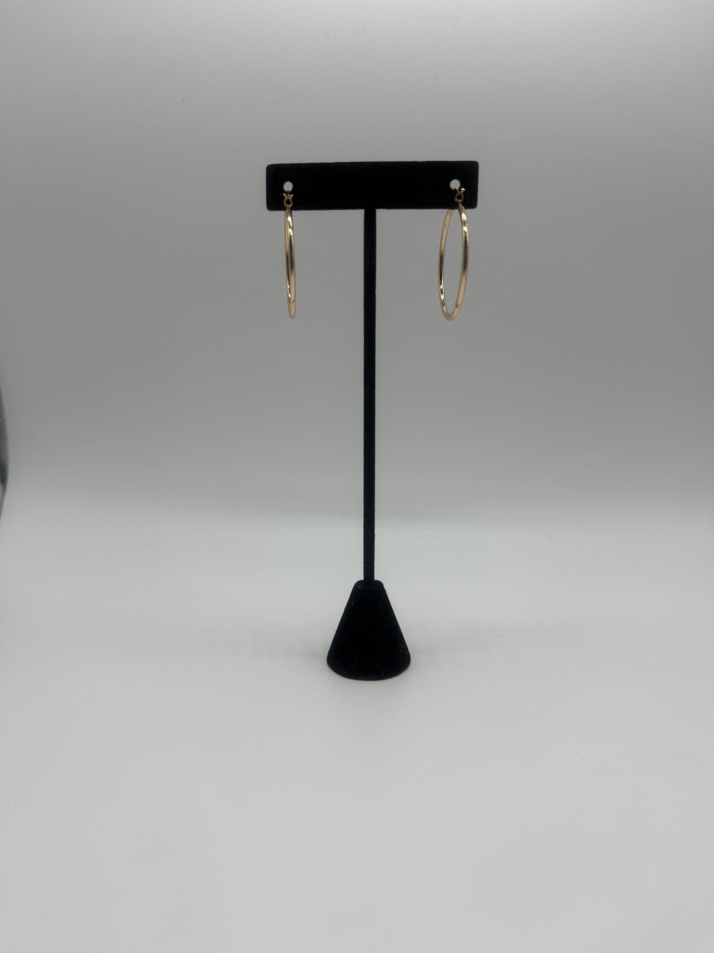 Plain hoop earrings