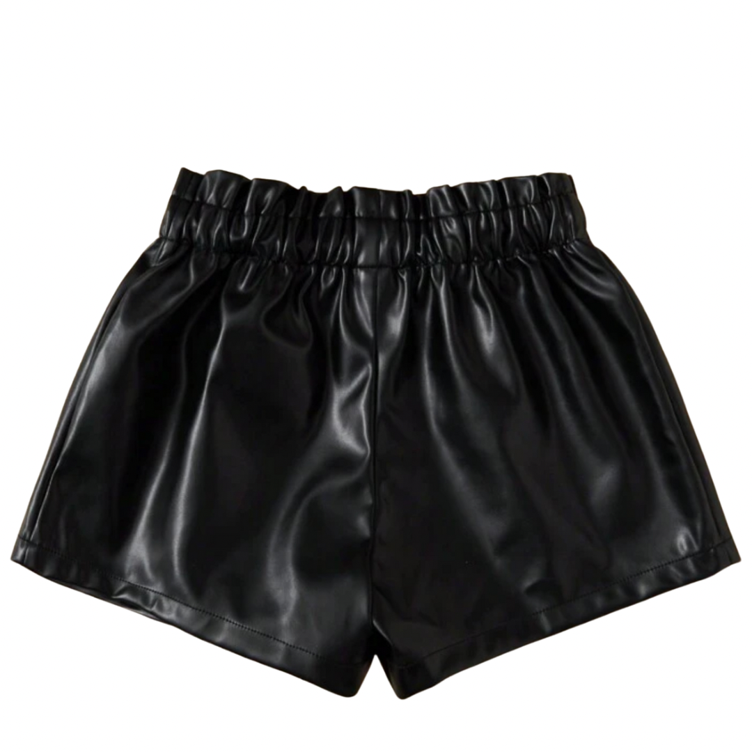 Nalayah leather shorts