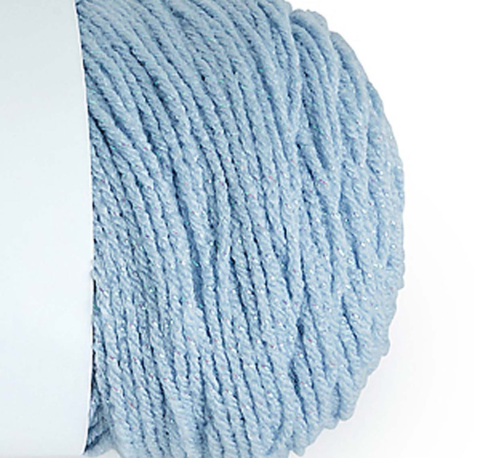 Winter blue shaggy sweater