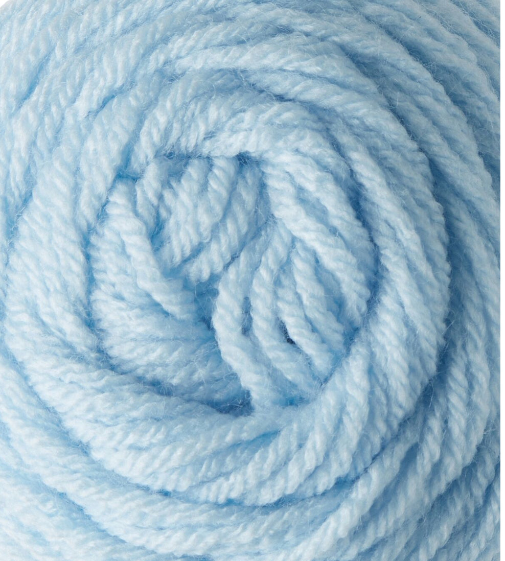 Winter blue shaggy sweater