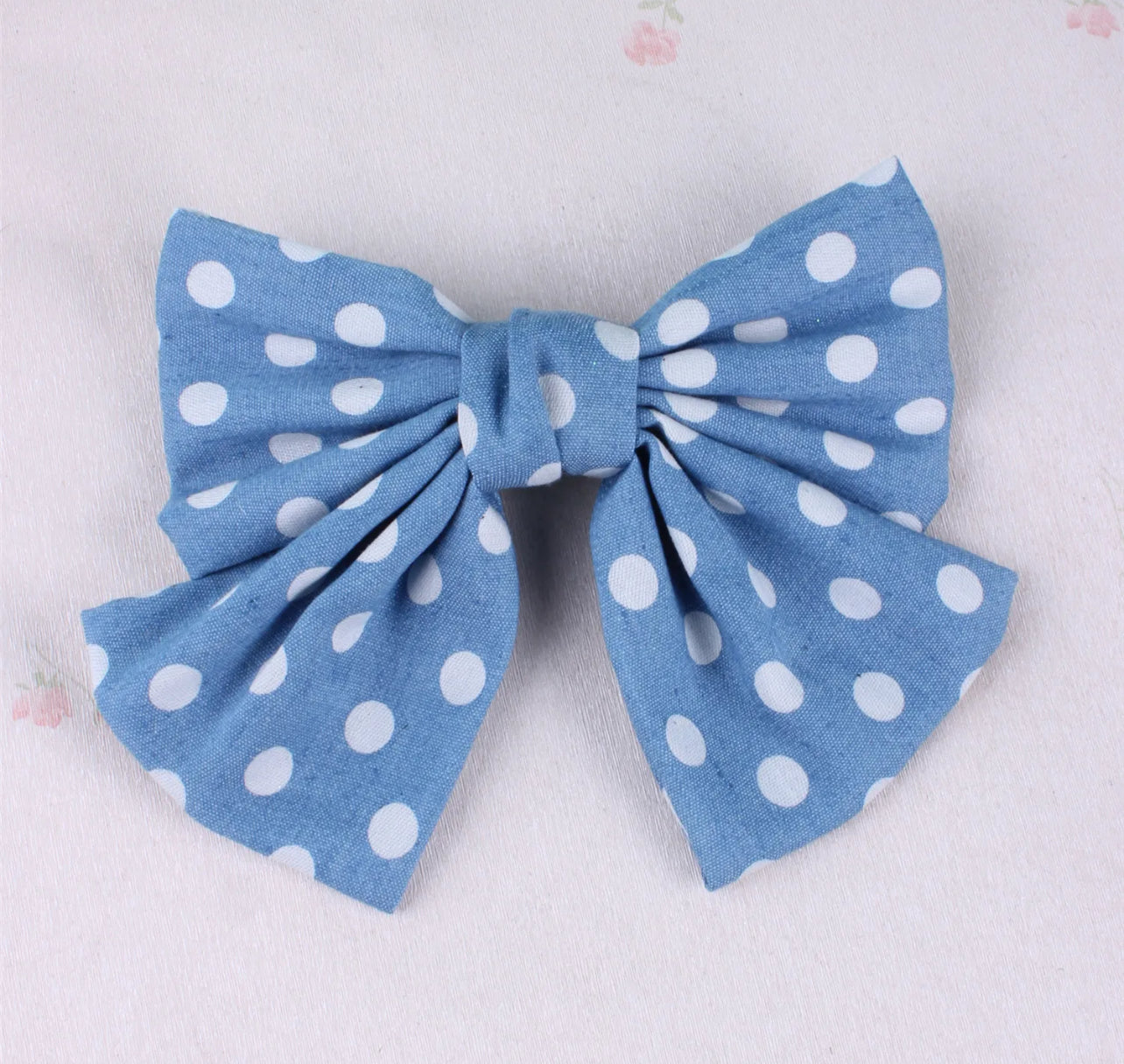 Denim Hair bow clips