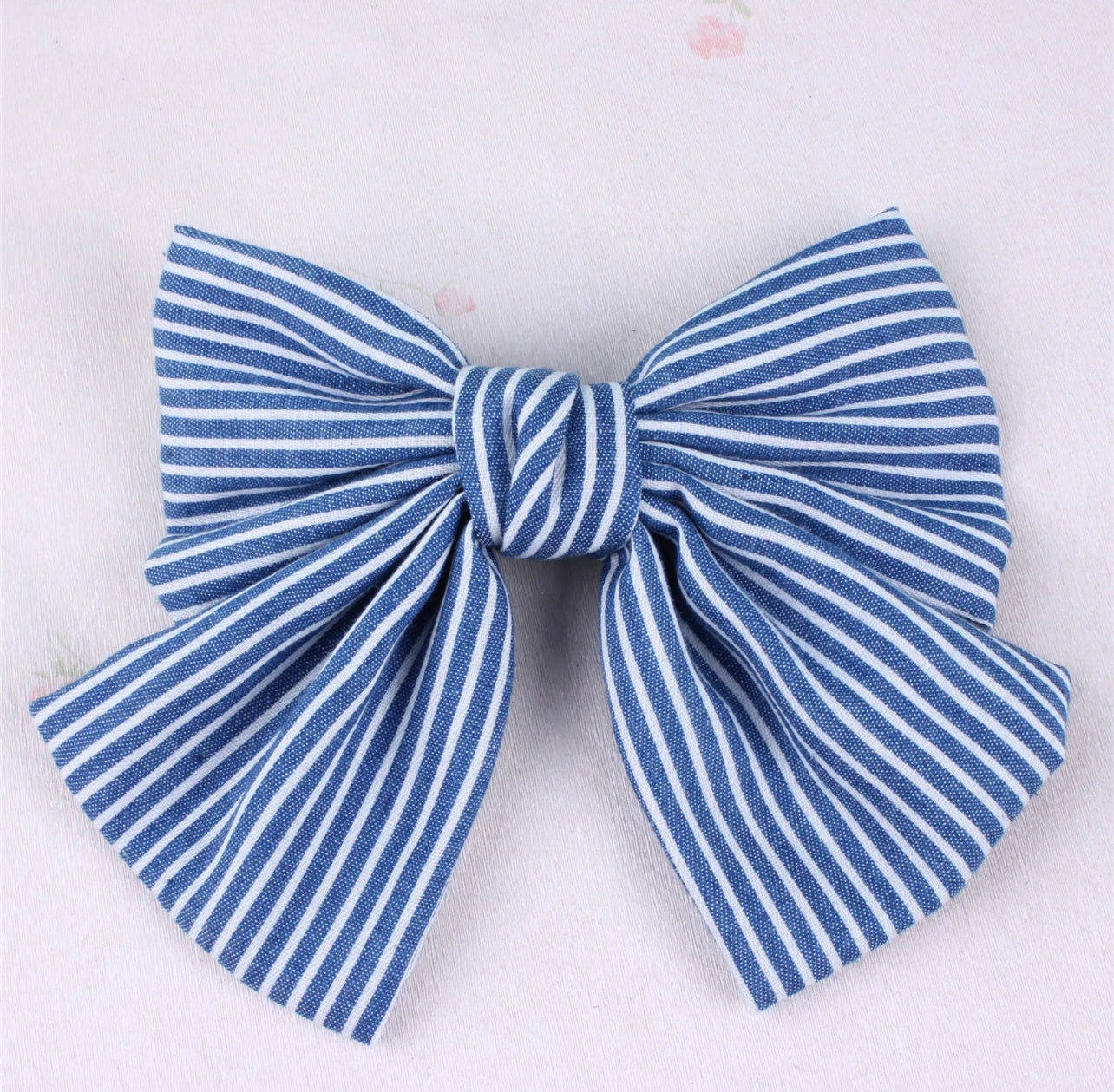 Denim Hair bow clips