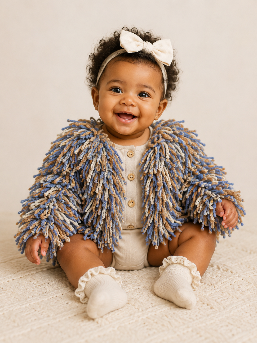 Cloud Fringe Handmade Sweater