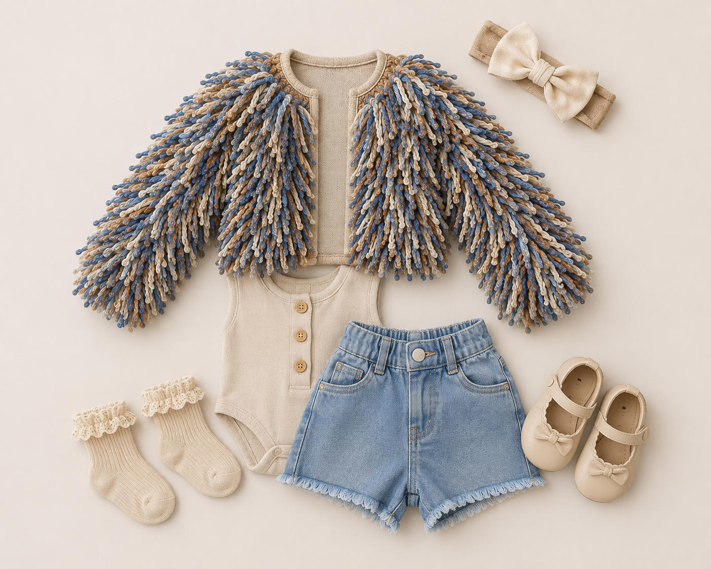 Cloud Fringe Handmade Sweater