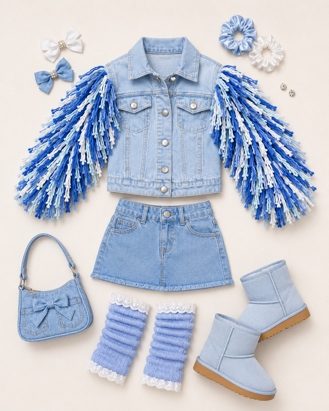 Blue Crush Shaggy Denim Jacket