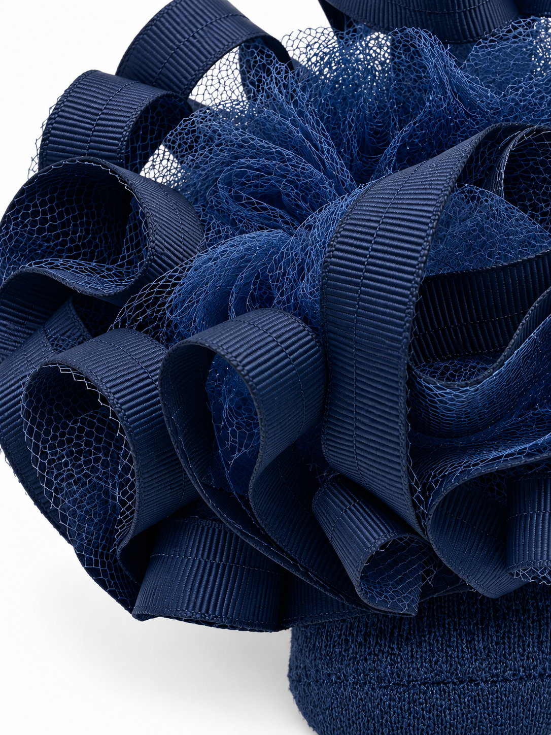 Navy Ruffle Socks