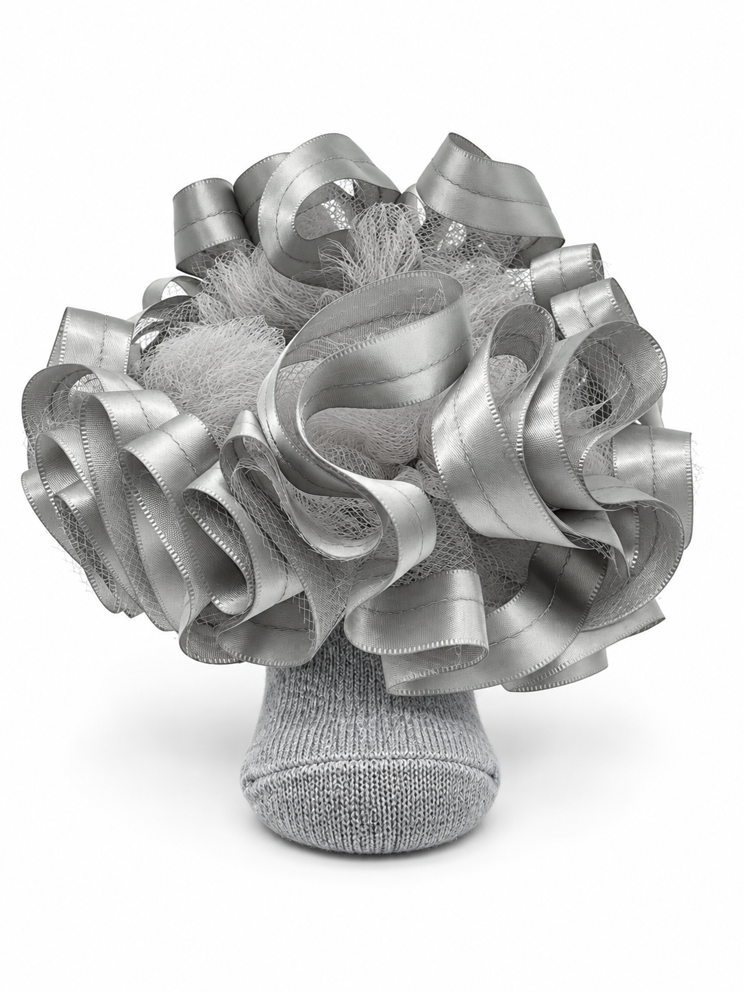 Gray Ruffle Socks