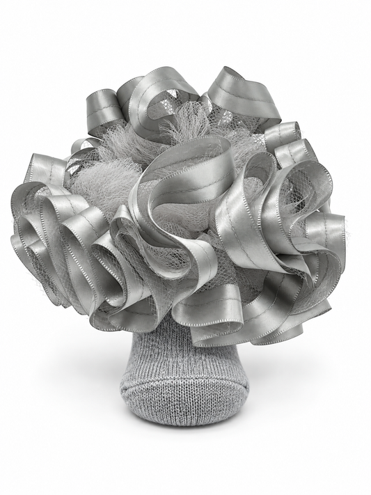 Gray Ruffle Socks