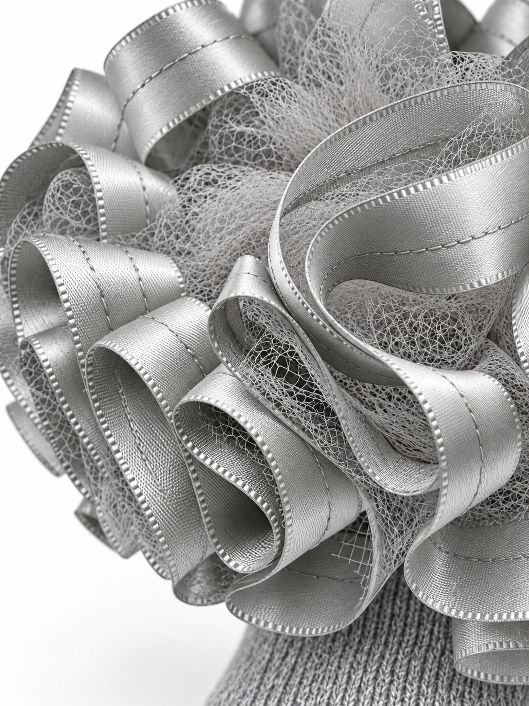 Gray Ruffle Socks