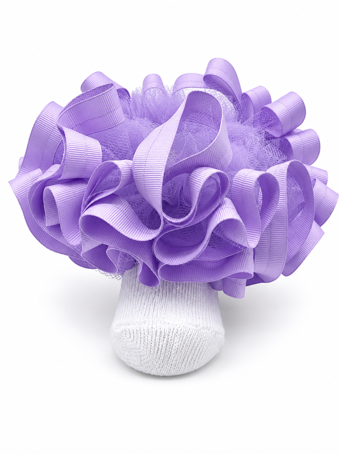 Lavender ruffle socks