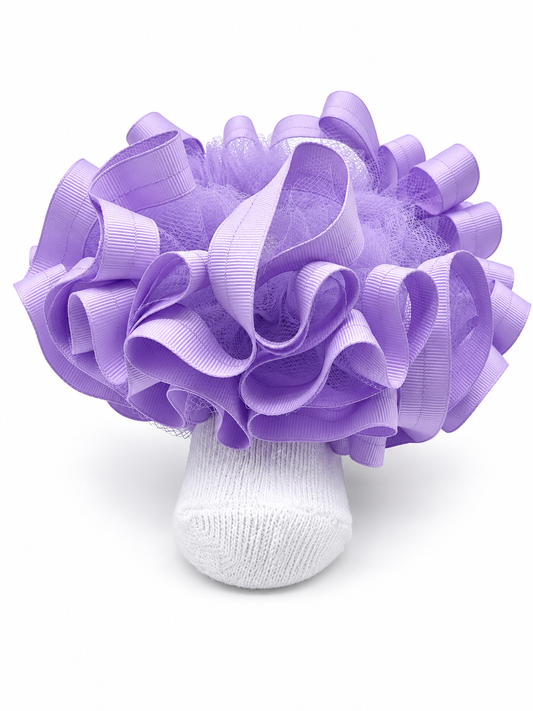 Lavender ruffle socks
