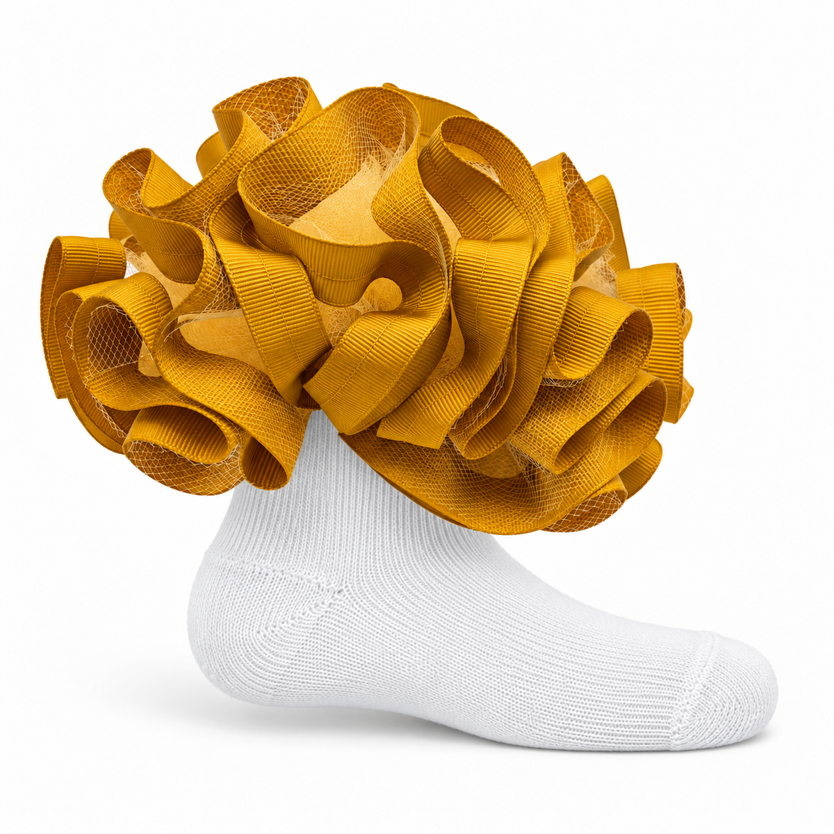 Gold Ruffle socks