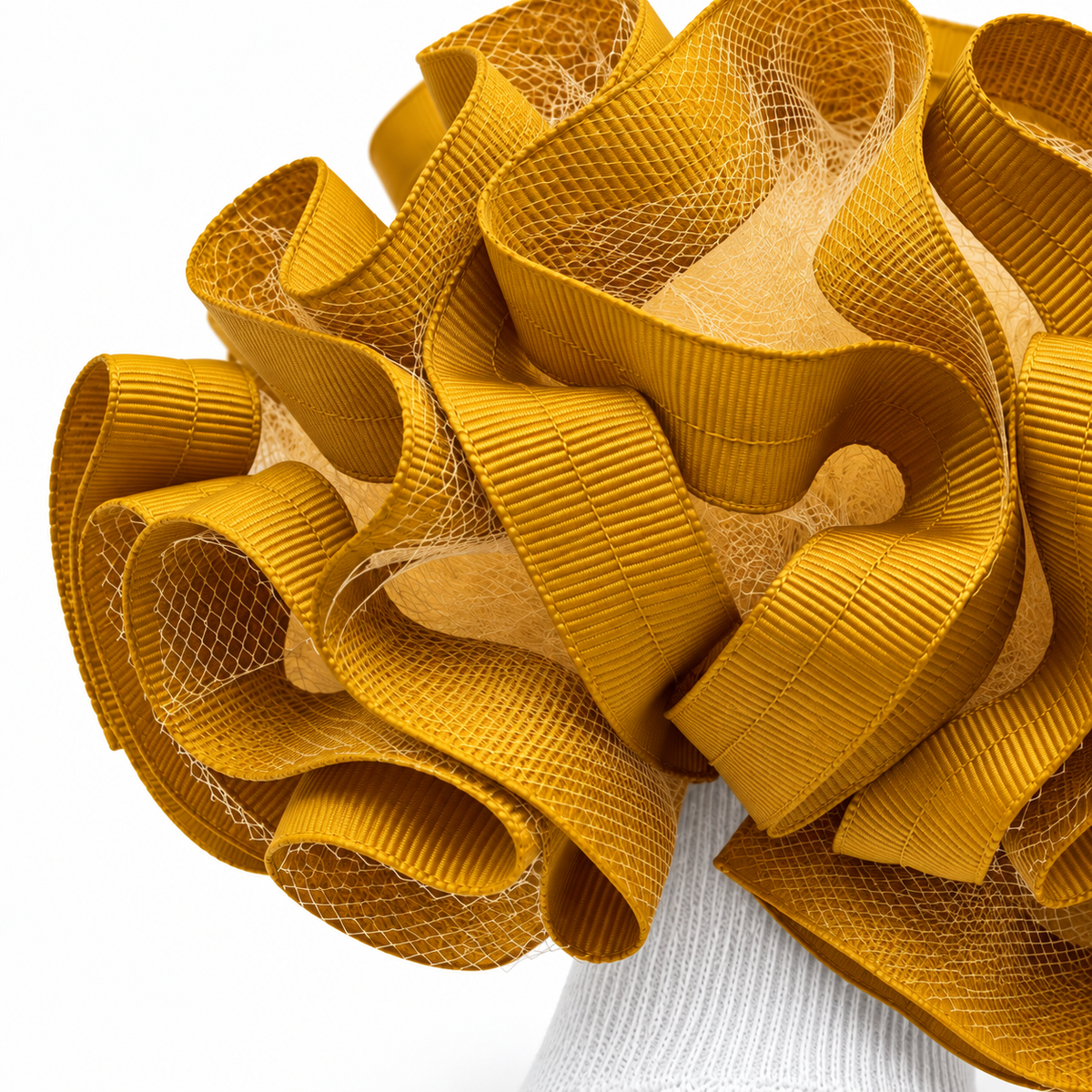 Gold Ruffle socks