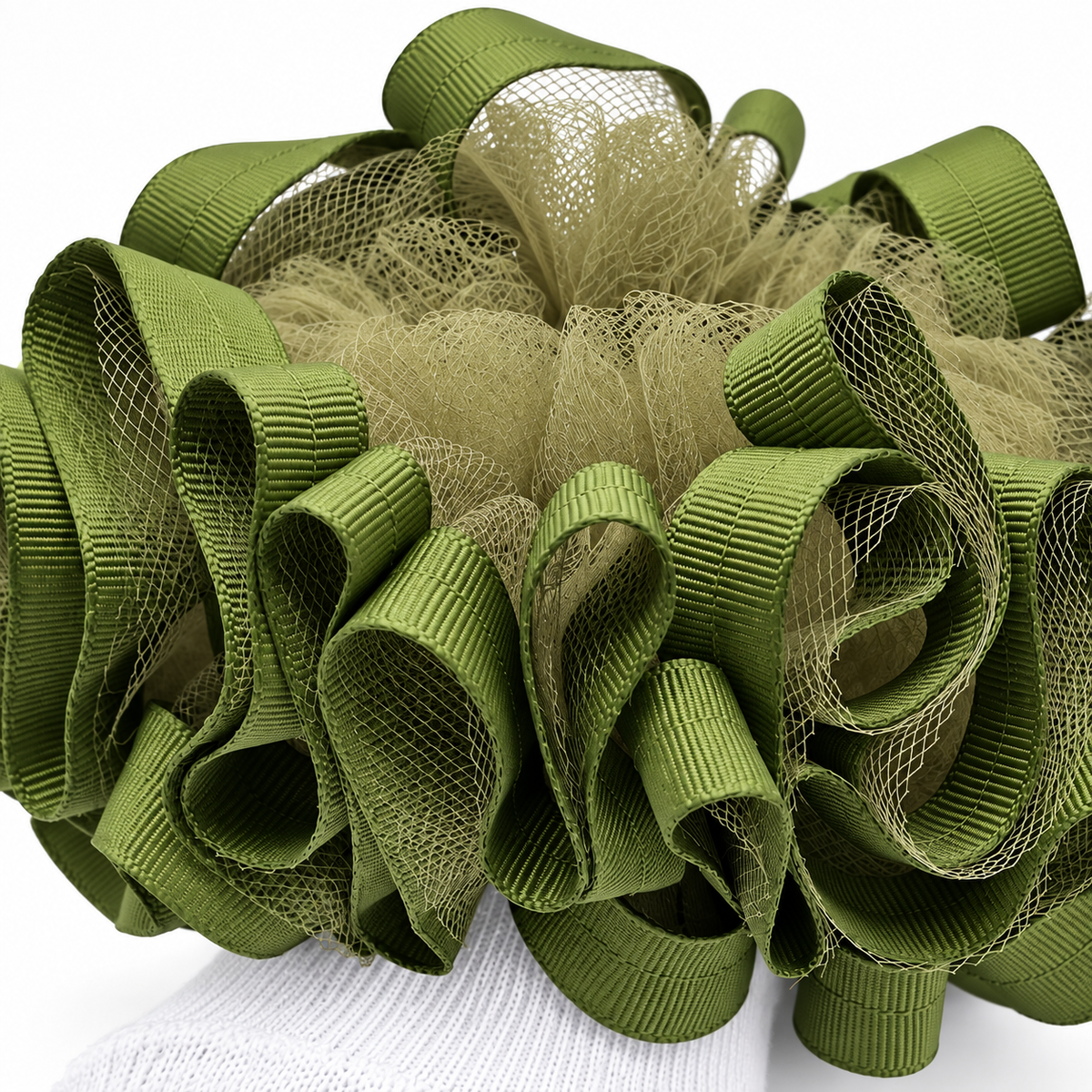 Olive green Ruffle socks
