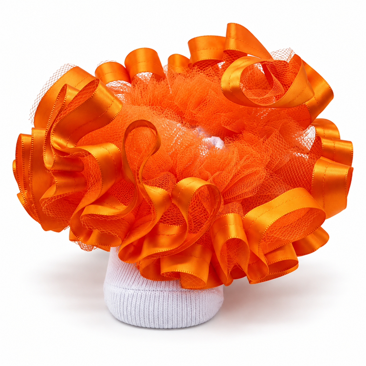 Orange Ruffle socks