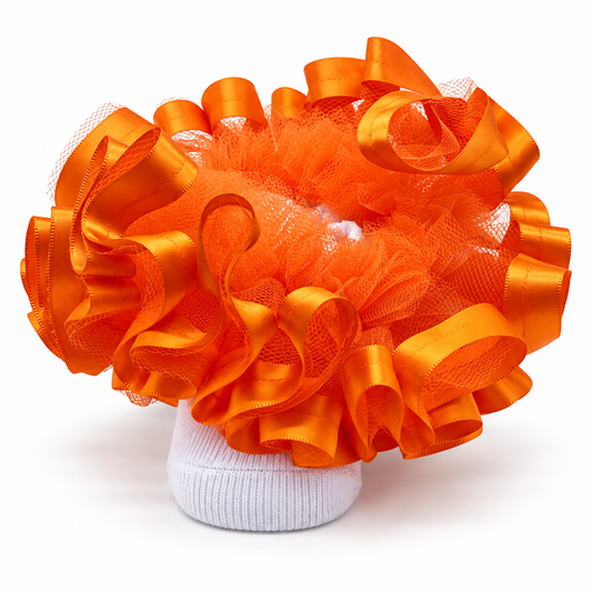 Orange Ruffle socks
