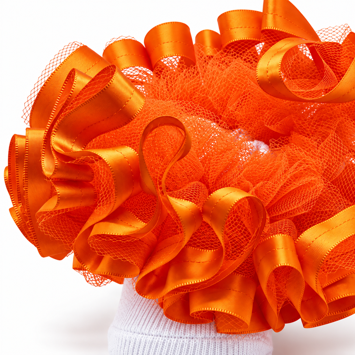 Orange Ruffle socks