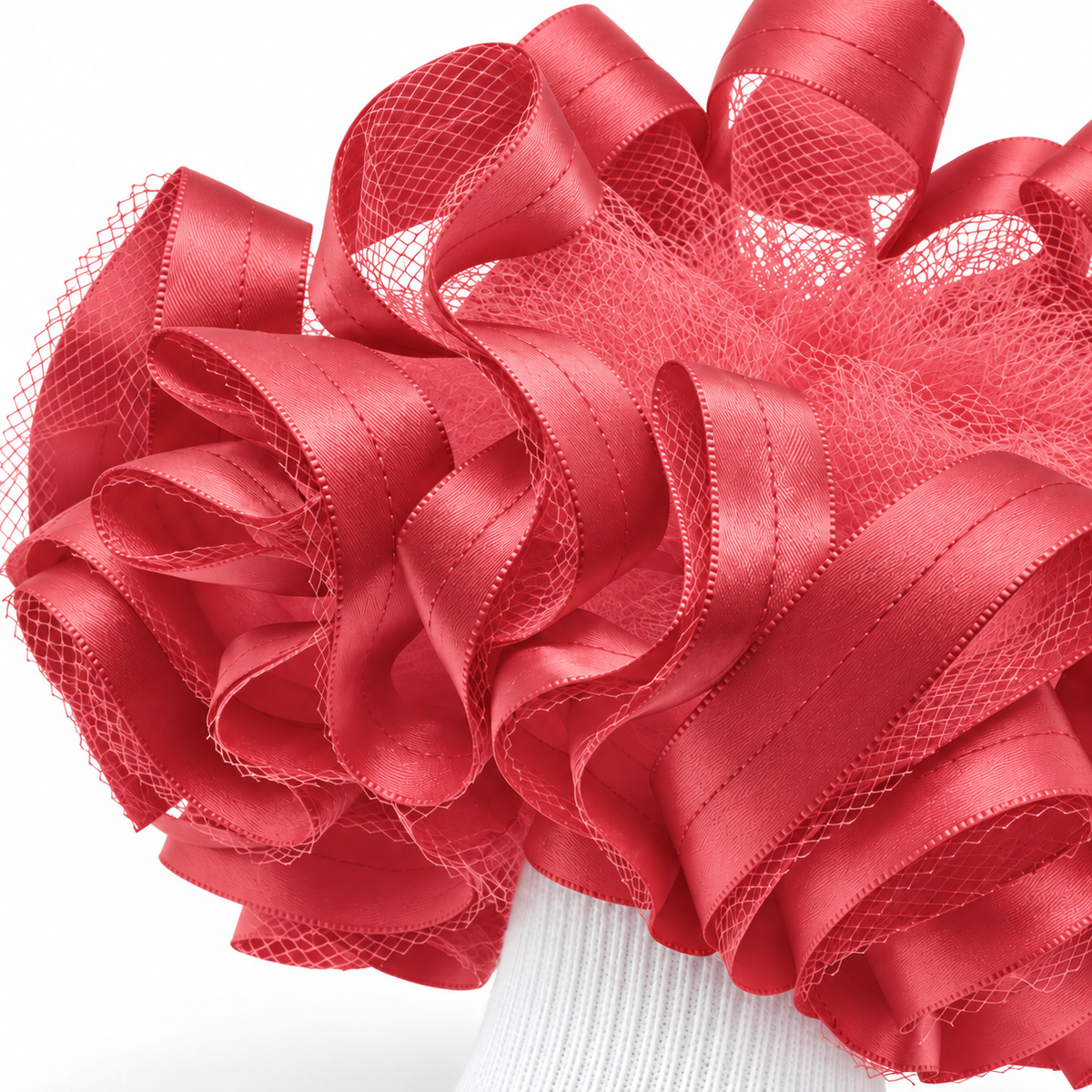 Coral ruffle socks