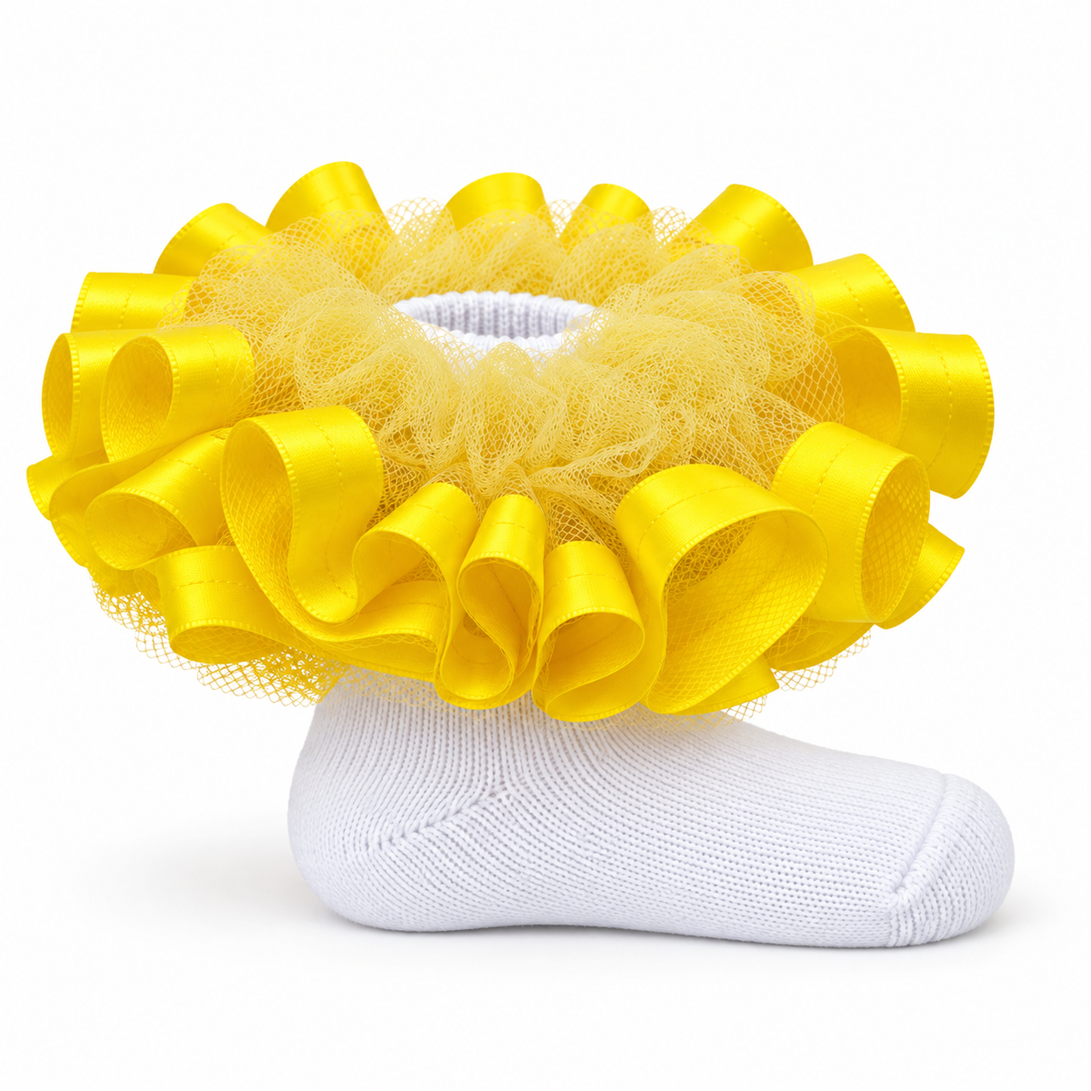 Lemon ruffle socks