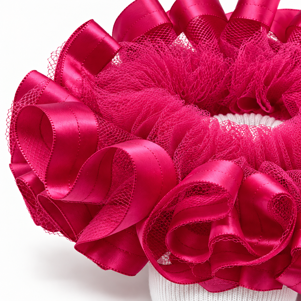 Fuchsia Ruffle socks