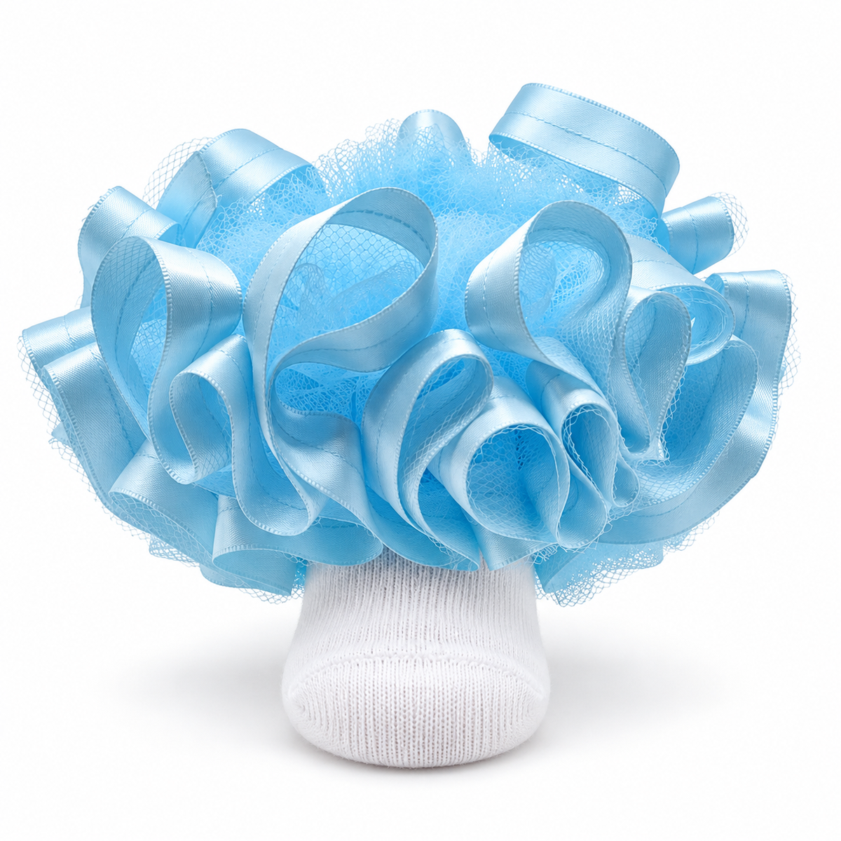 Light blue ruffle socks