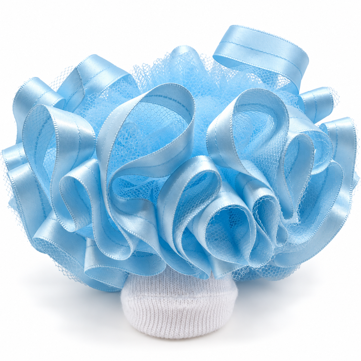 Light blue ruffle socks