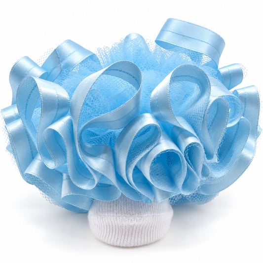 Light blue ruffle socks