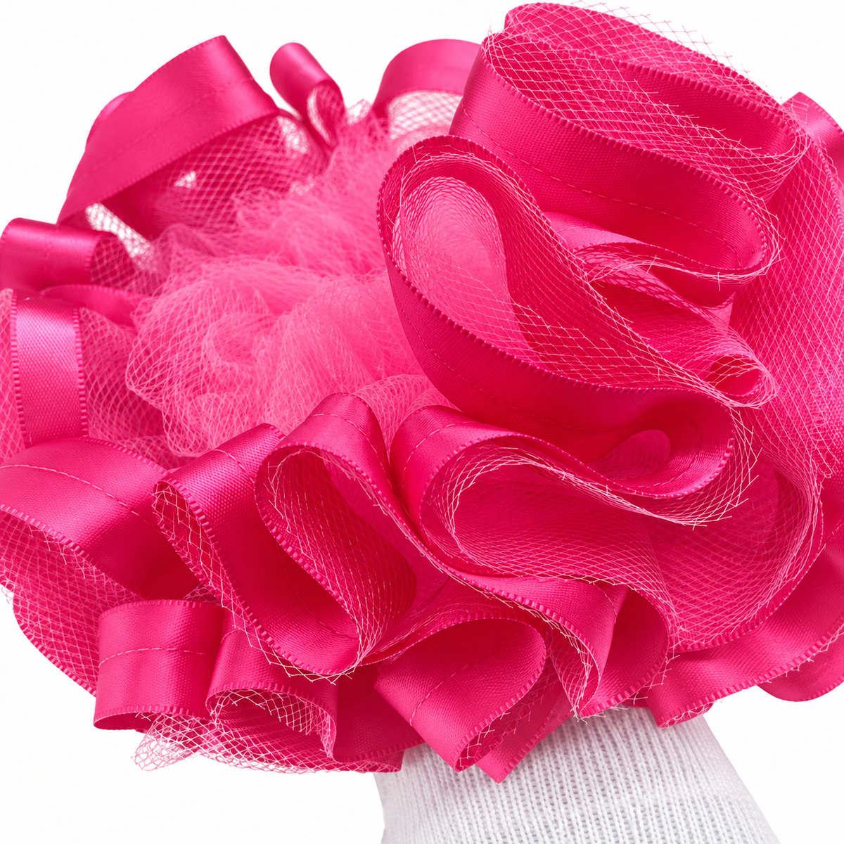 Shocking pink Ruffle socks