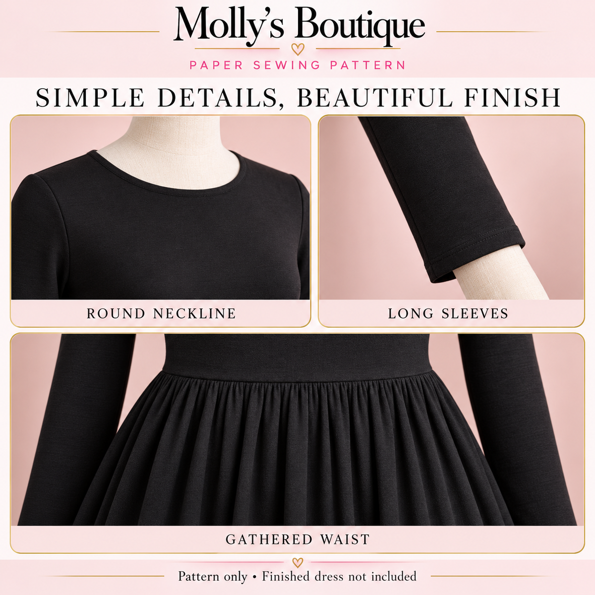The Timeless Gathered Maxi — Hand-Cut Paper Sewing Pattern