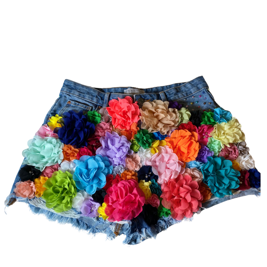 Denim & Flowers shorts