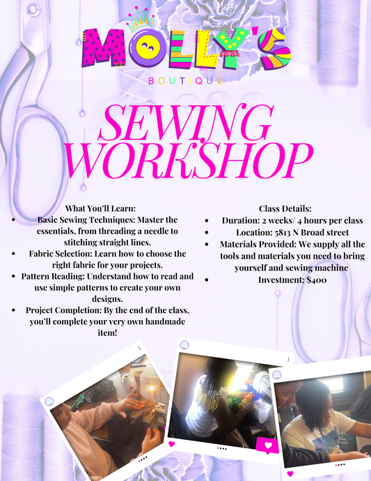 Sewing workshop for September