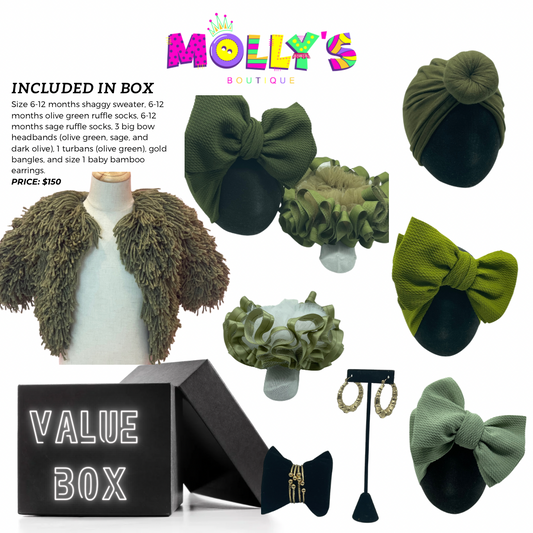 Olive green box