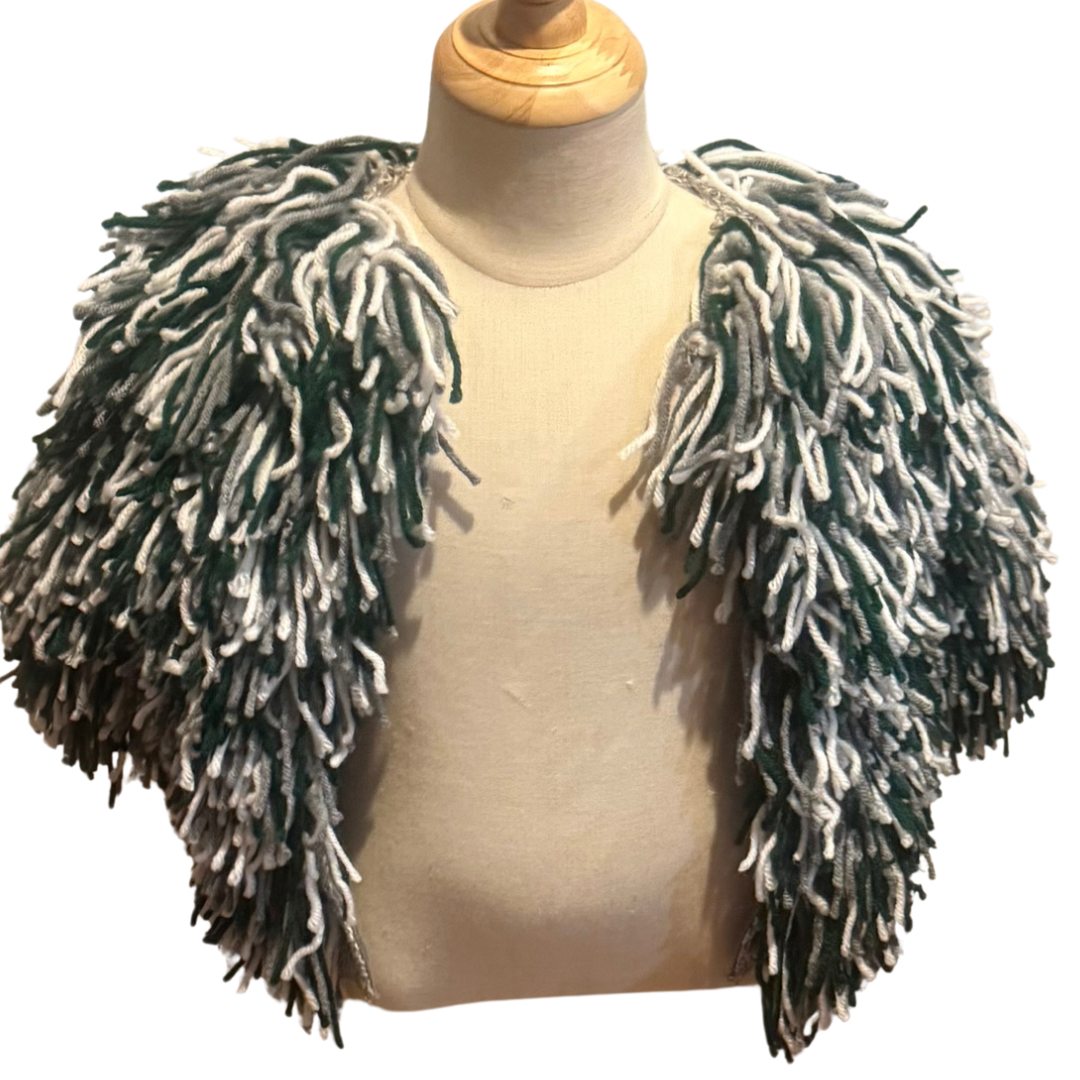 Dem birds shaggy sweater