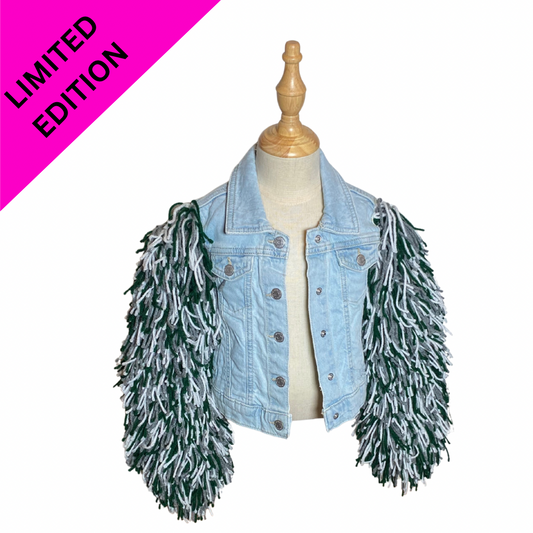 Go birds shaggy Jean jacket
