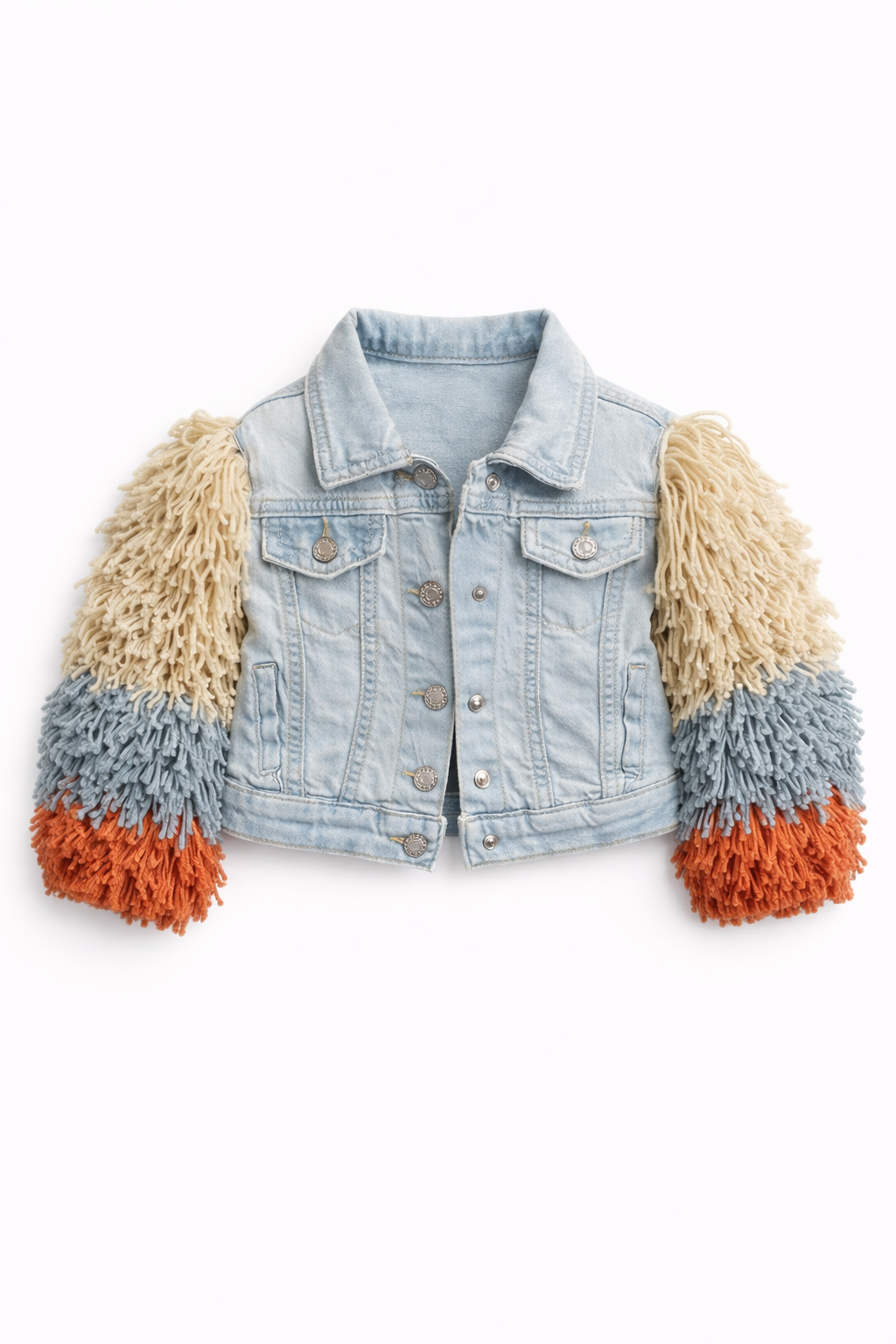 Peony shaggy Jean jacket