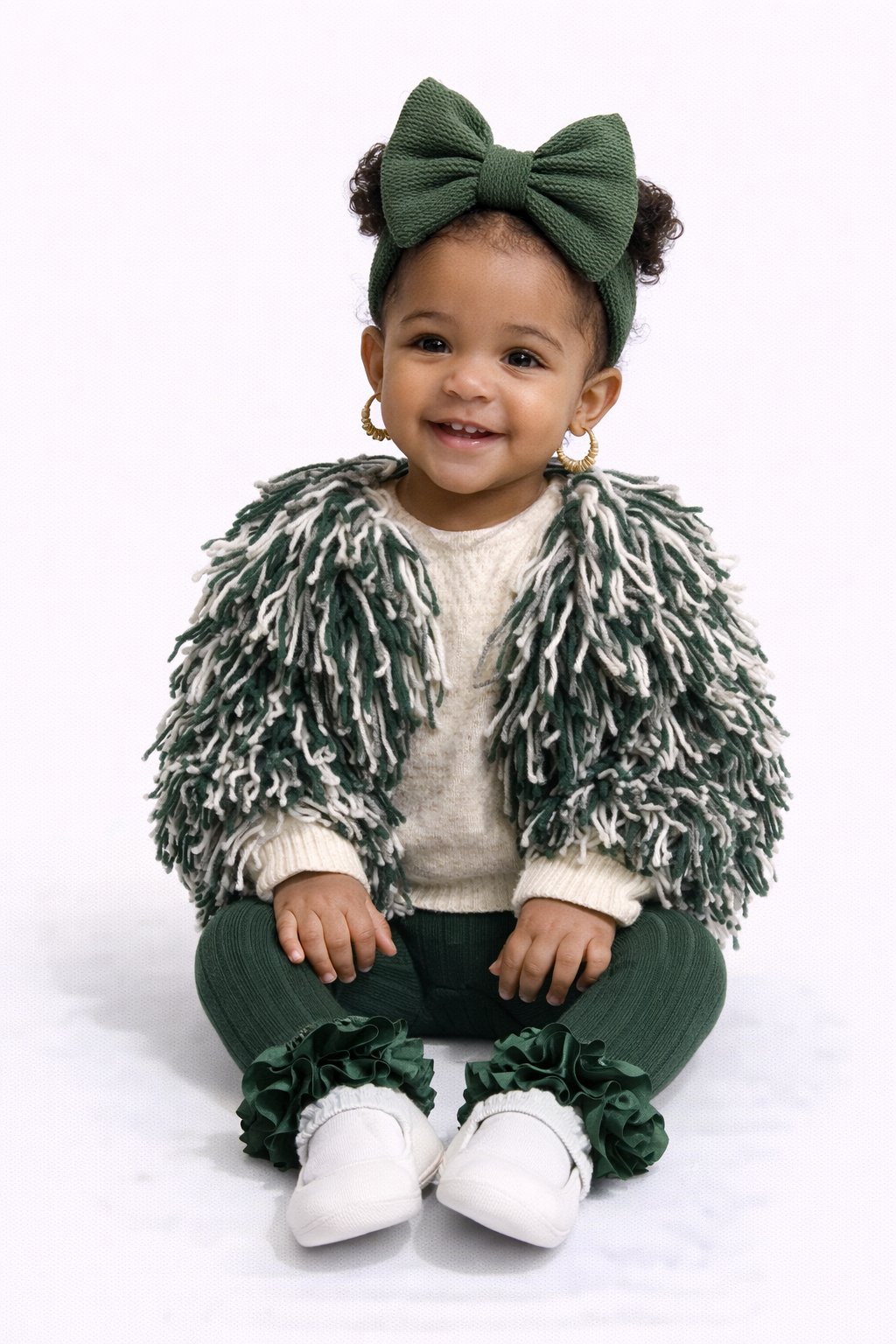 Dem birds shaggy sweater