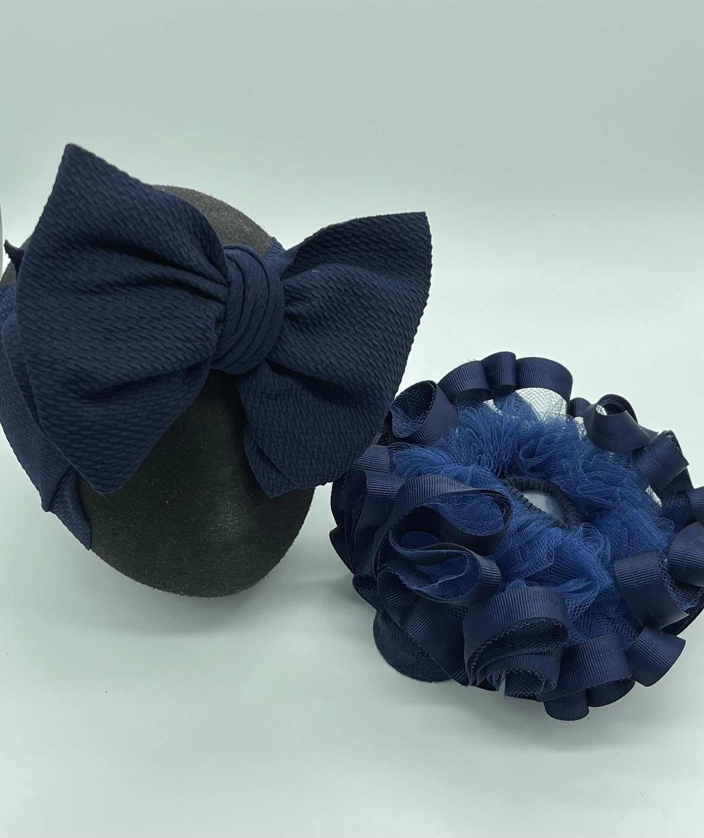 Navy Ruffle Socks